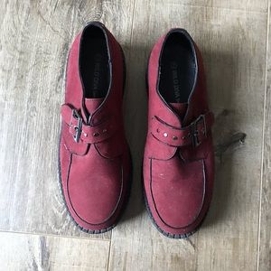 New creeper like shoes dark burgundy